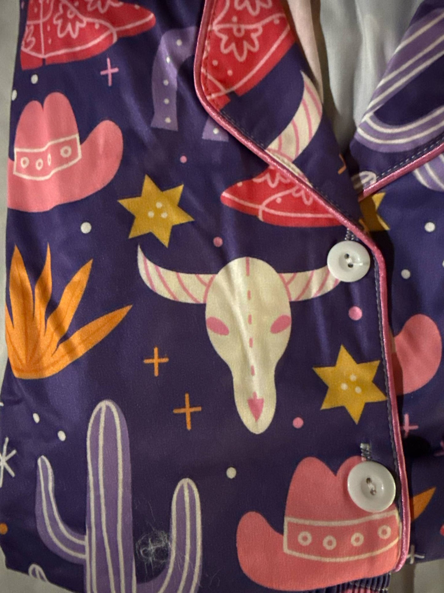 Western Dreams Satin Pajama Set
