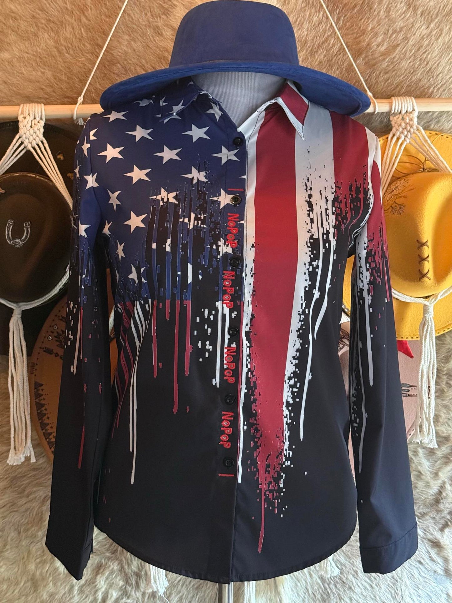 Star-Spangled Slide Button-Up