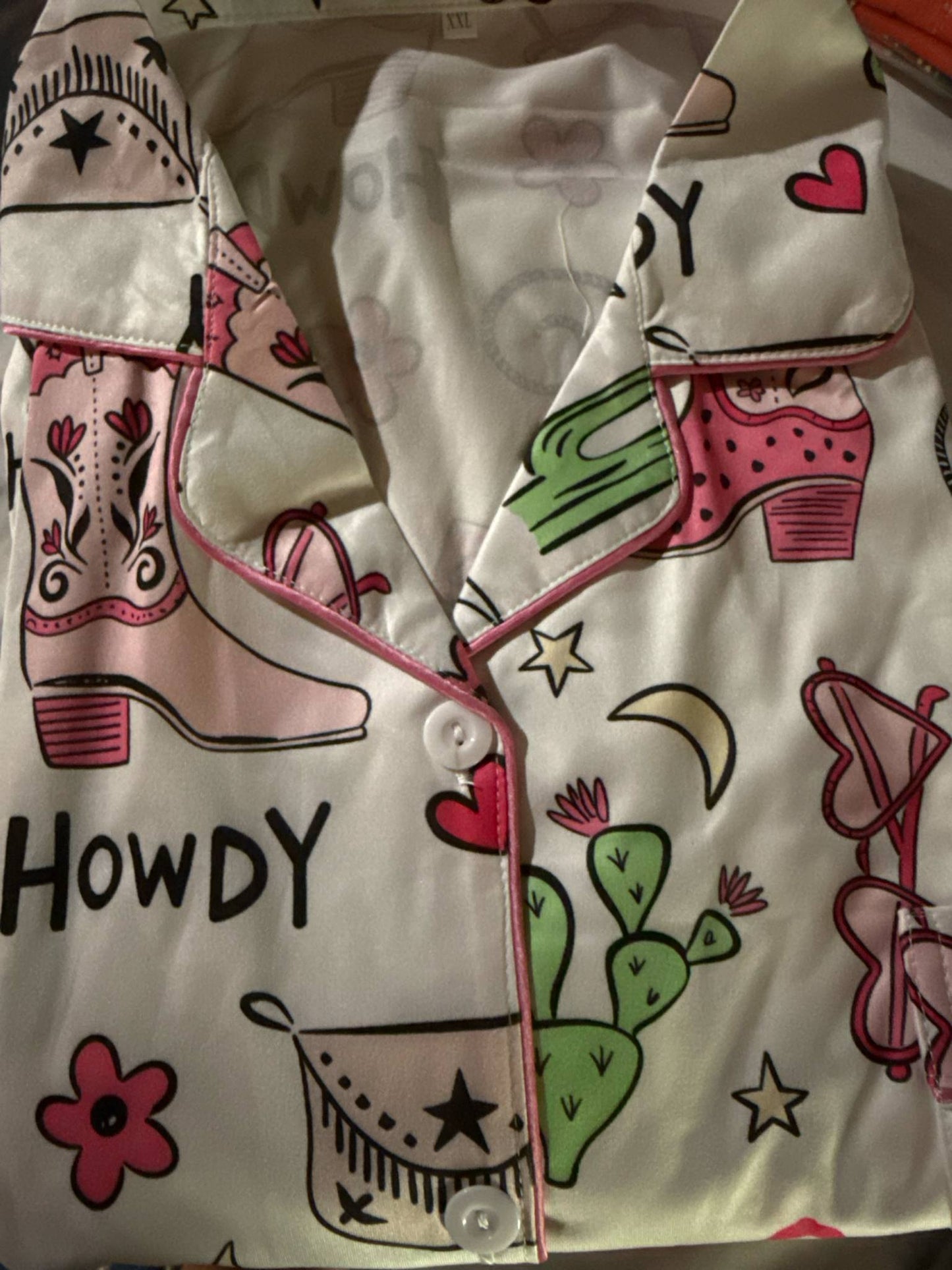 Western Dreams Satin Pajama Set