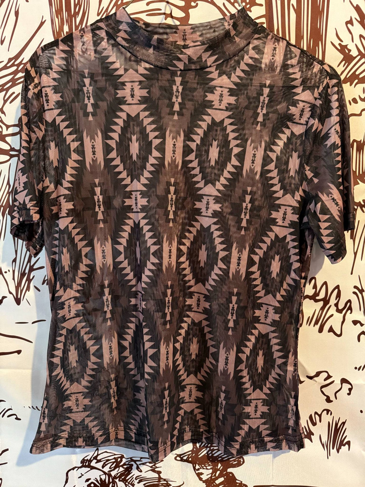 Desert Nights Mesh Top