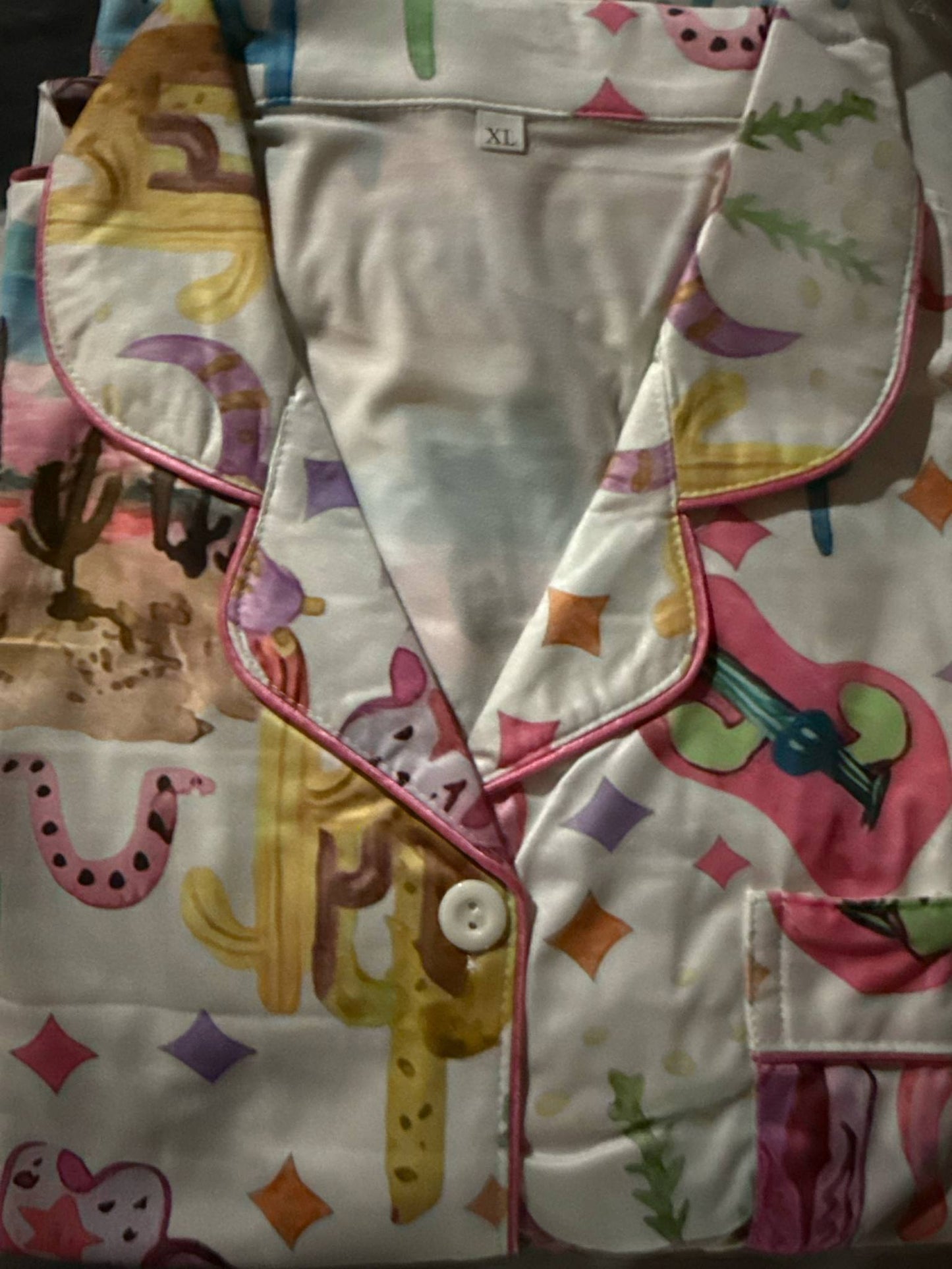 Western Dreams Satin Pajama Set