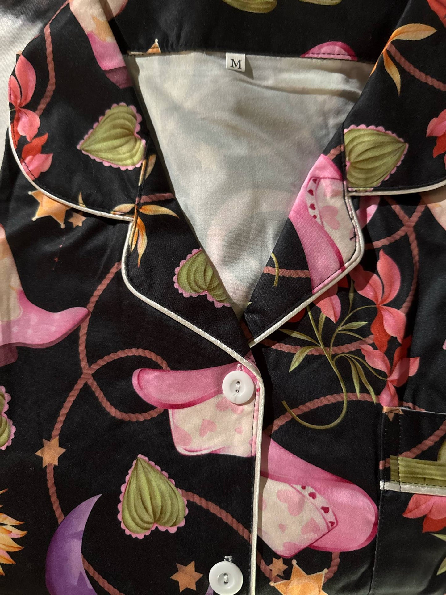 Western Dreams Satin Pajama Set