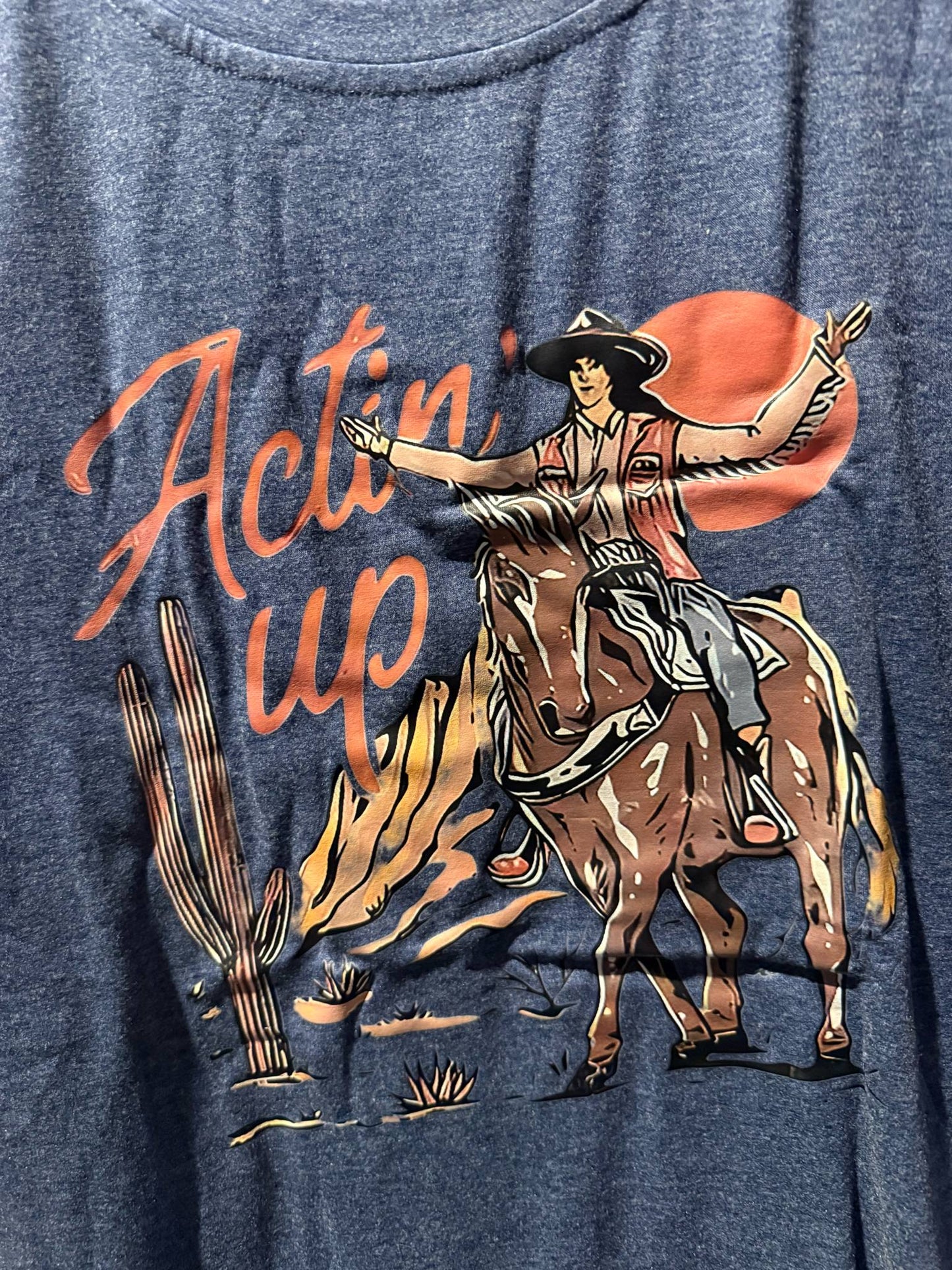Actin’ Up Summer Tank – Yellow, Dark Grey, or Dark Blue