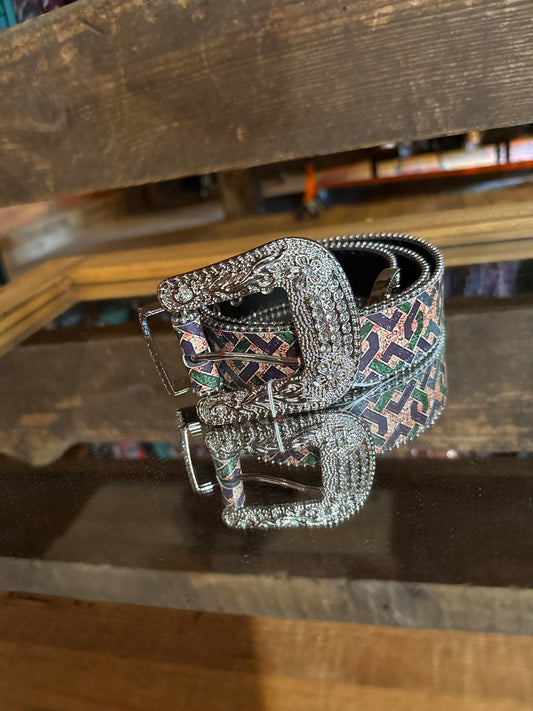 Western Luxe Rhinestone Belt – 40”