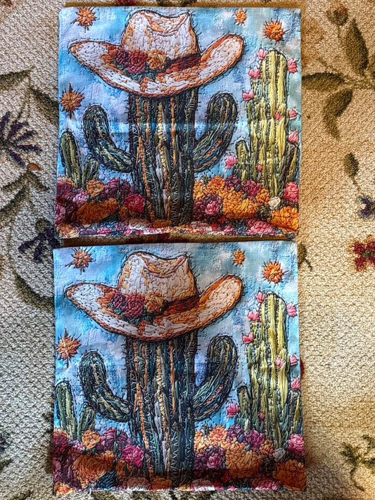 The Saguaro Cowgirl Set (2 Pillowcases)