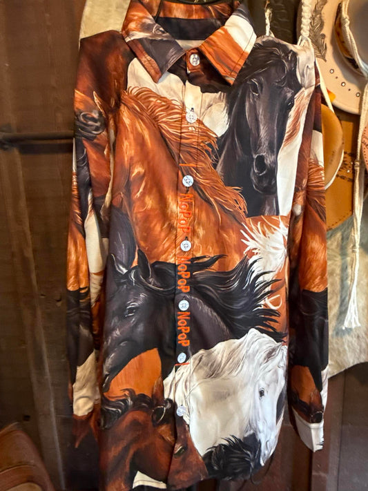 Spirit Run NoPop Riding Shirt - Size Small