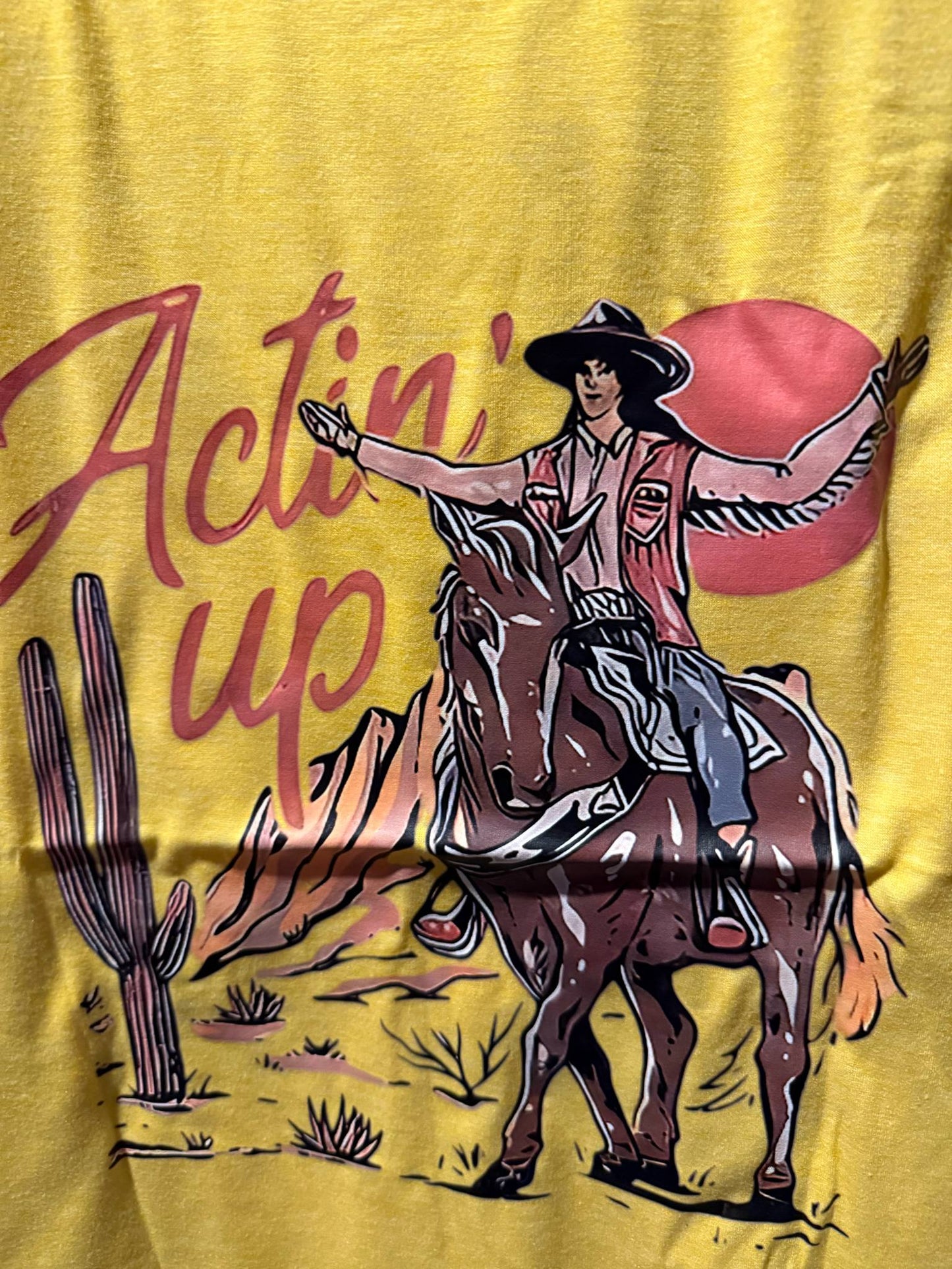 Actin’ Up Summer Tank – Yellow, Dark Grey, or Dark Blue