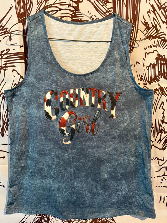 Country Girl Washed Tank – 2 Styles