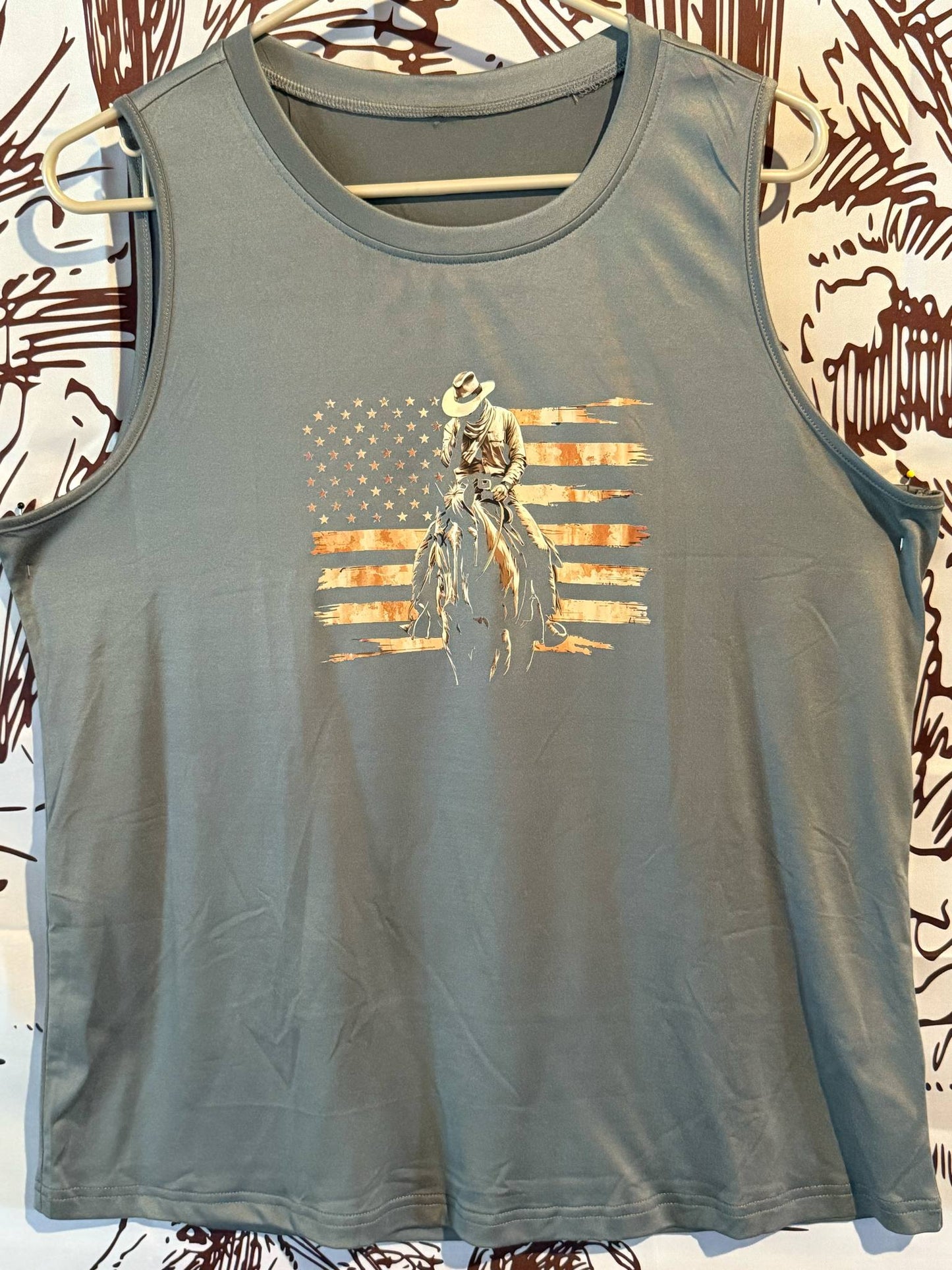 Faithful Cowboy Flag Tank