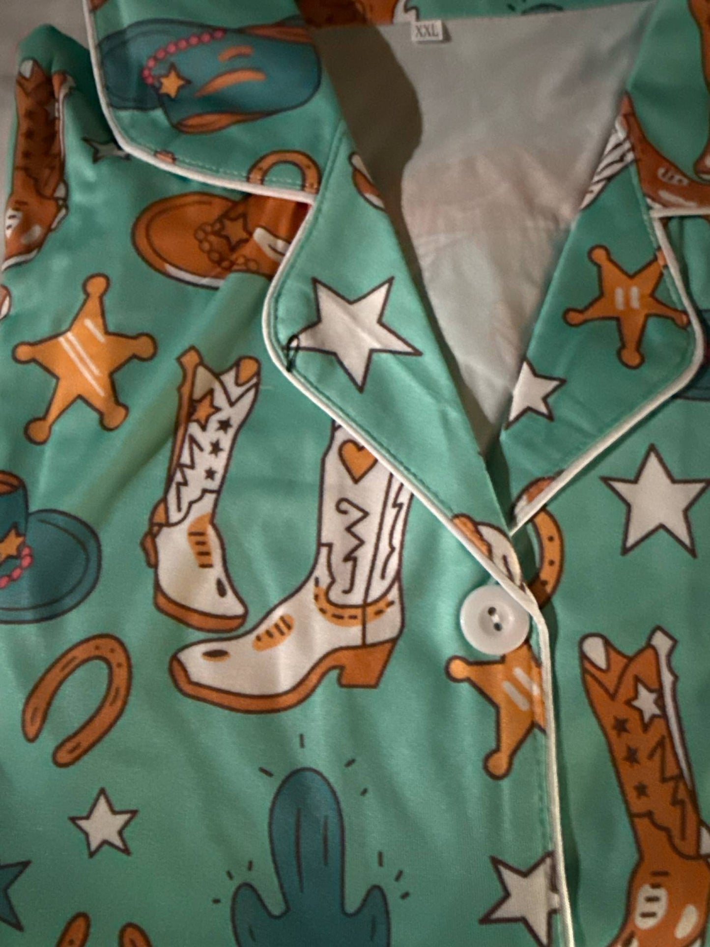 Western Dreams Satin Pajama Set