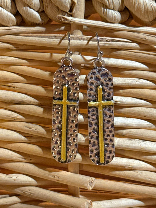 Faith Forged Dangle Earrings