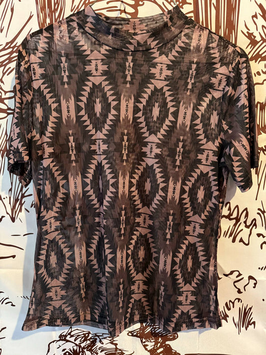 Desert Nights Mesh Top