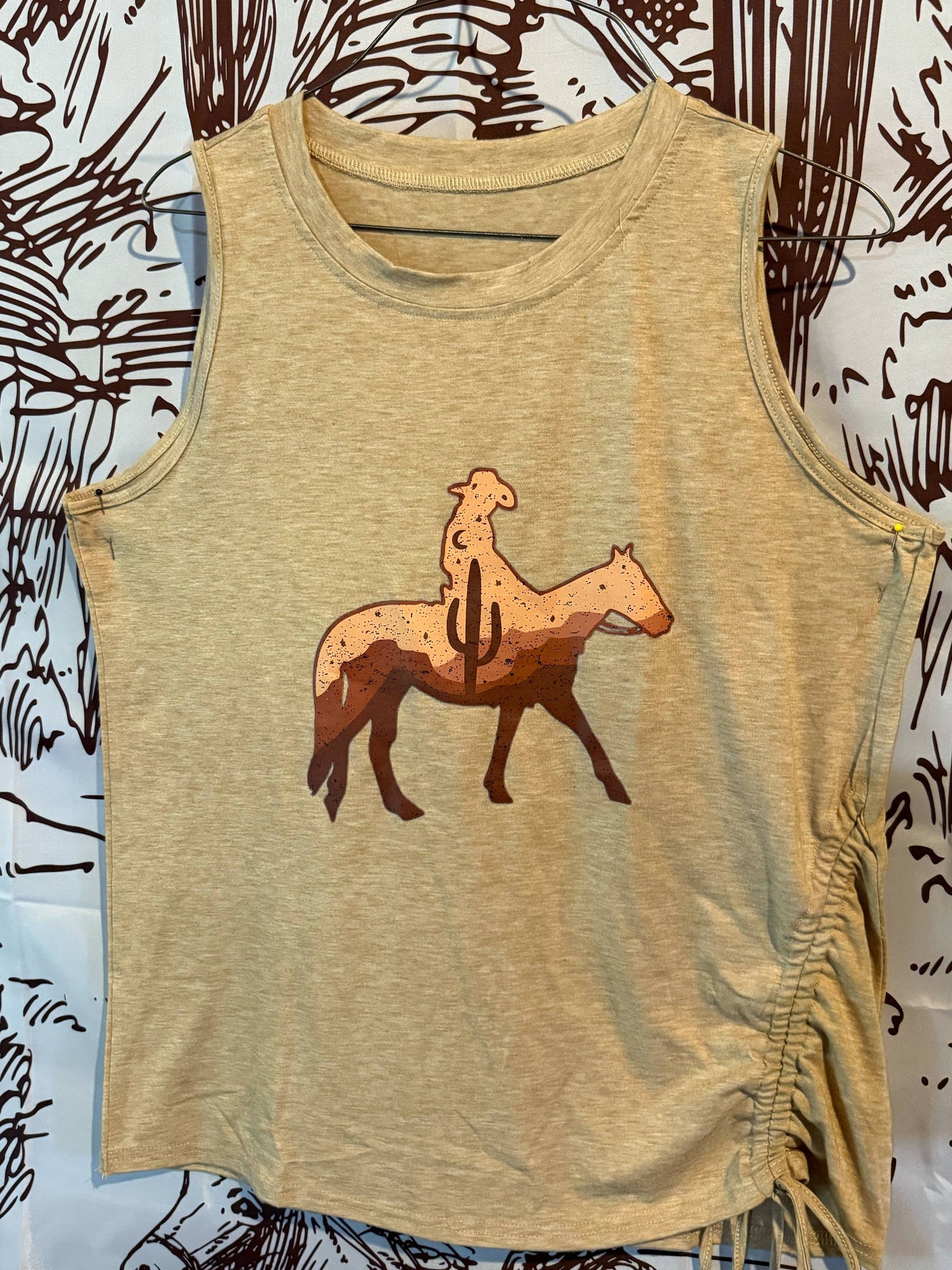 Faith & Frontier Graphic Tanks – Size Large