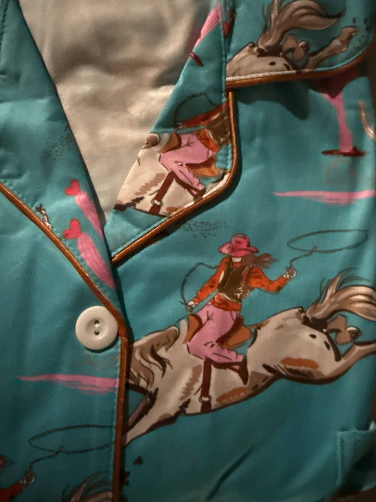 Western Dreams Satin Pajama Set