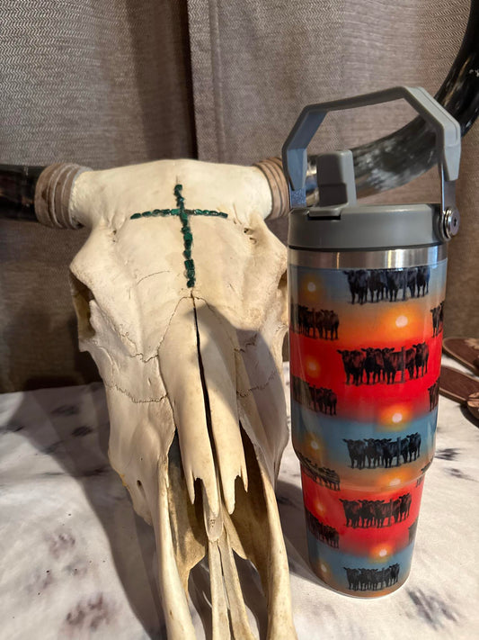 Sunset Herd 30 oz Tumbler